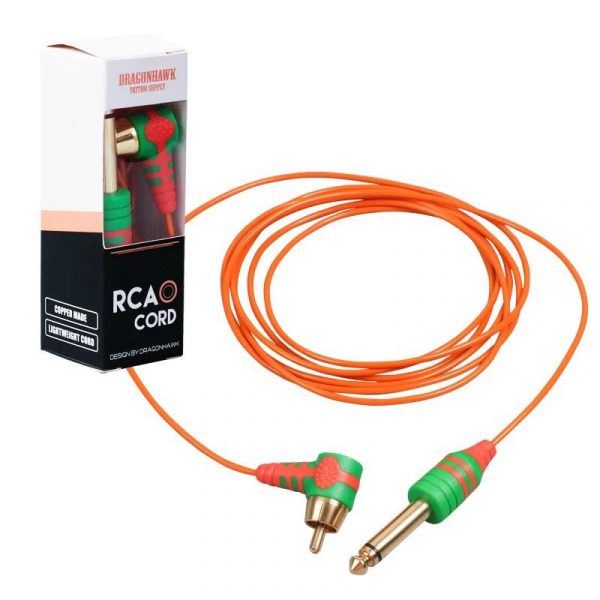 dragonhawk tattoo supply rca silikon clip cord 1